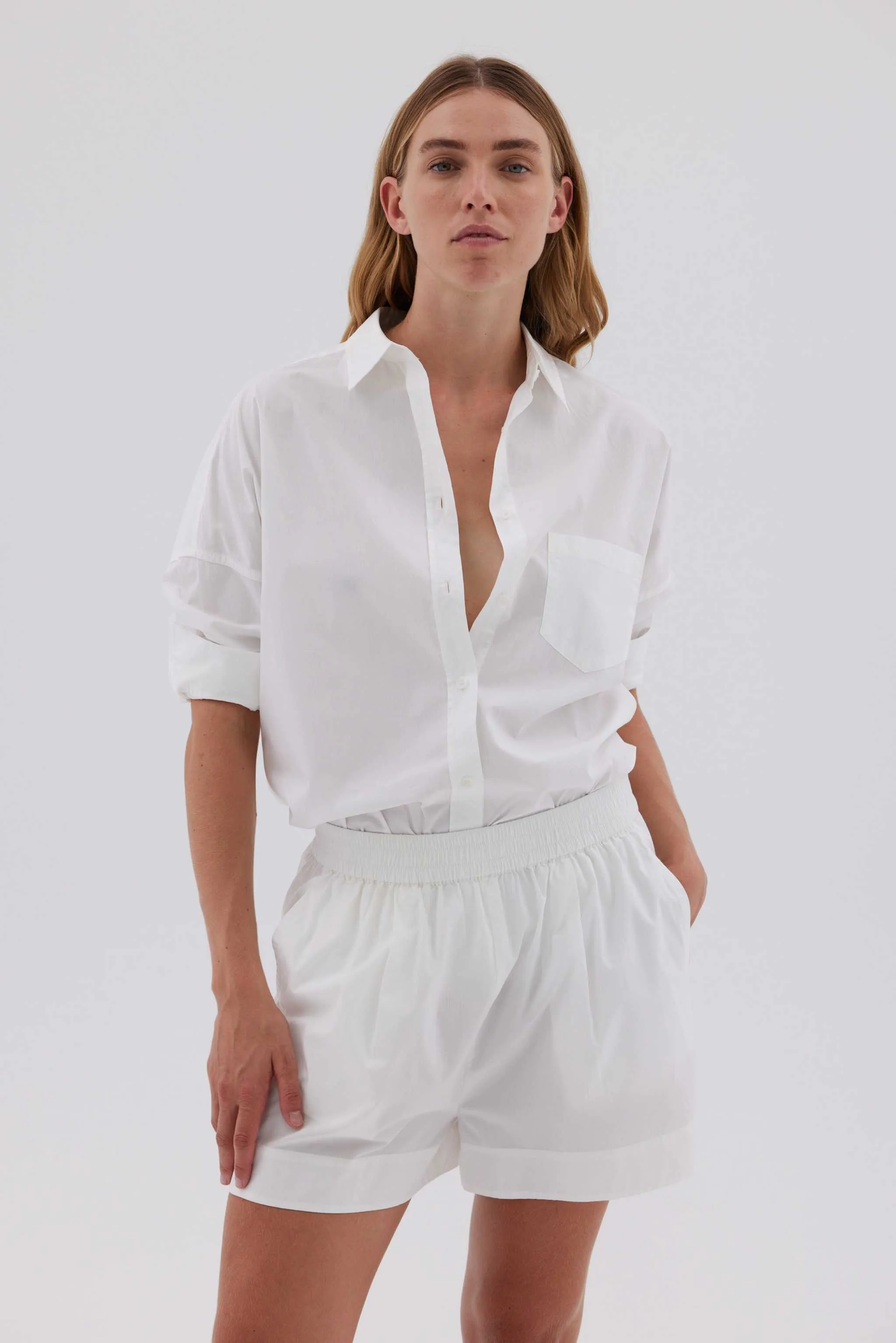Chiara Long Sleeve Shirt - Classic - White sold by LMND product image thumbnail 2