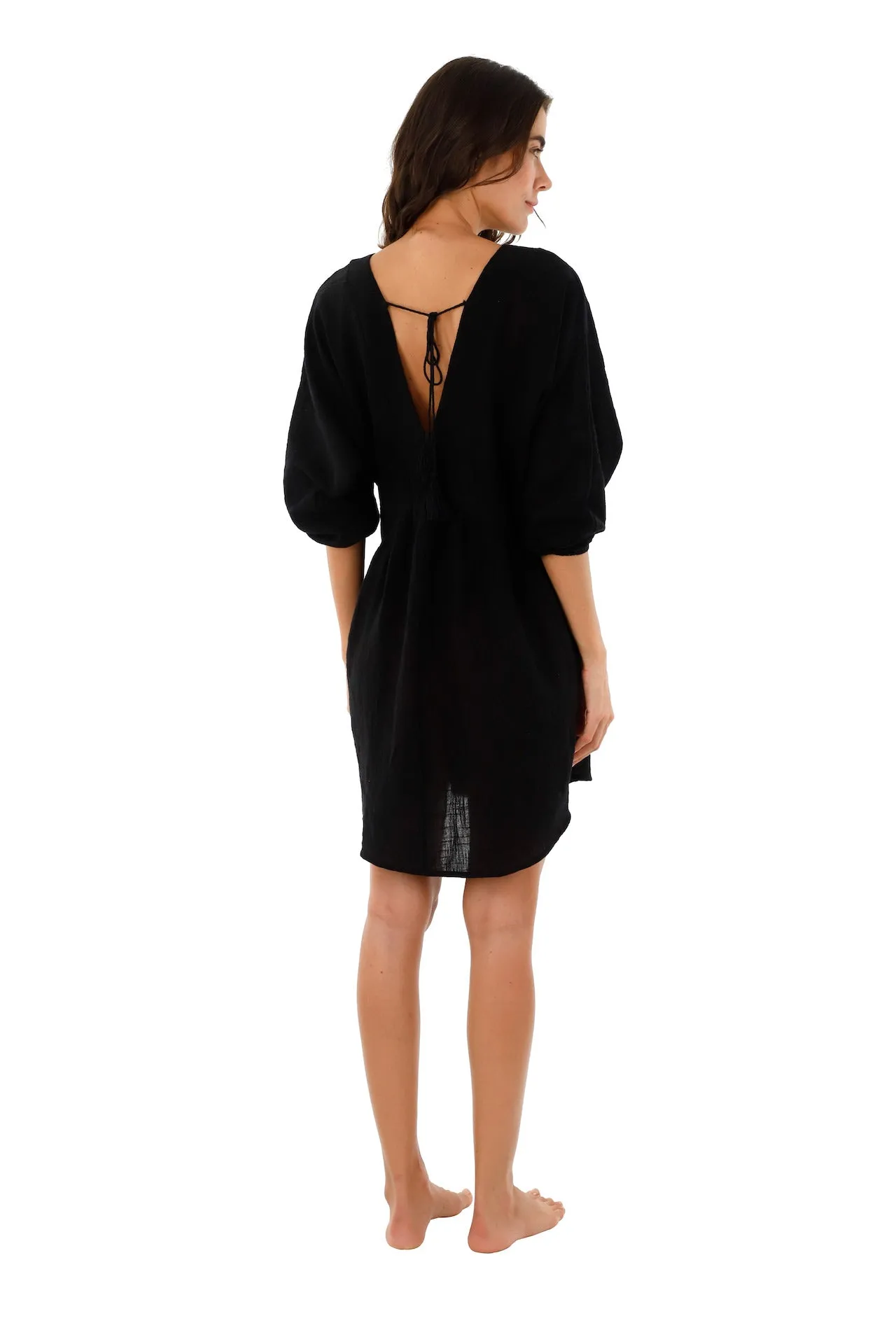 Black Calla Dress sold by Malai Swimwear product image thumbnail 2