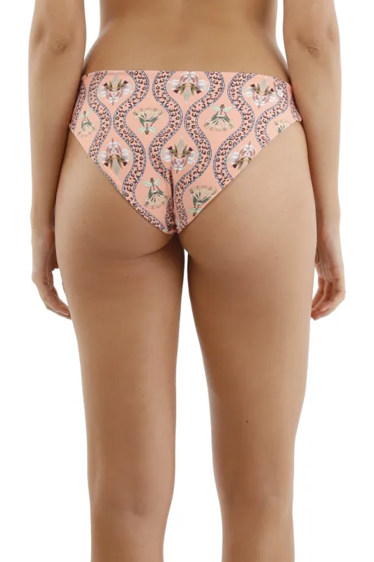 Tangerine Jungle Orchid Paramount Bottom sold by Malai Swimwear