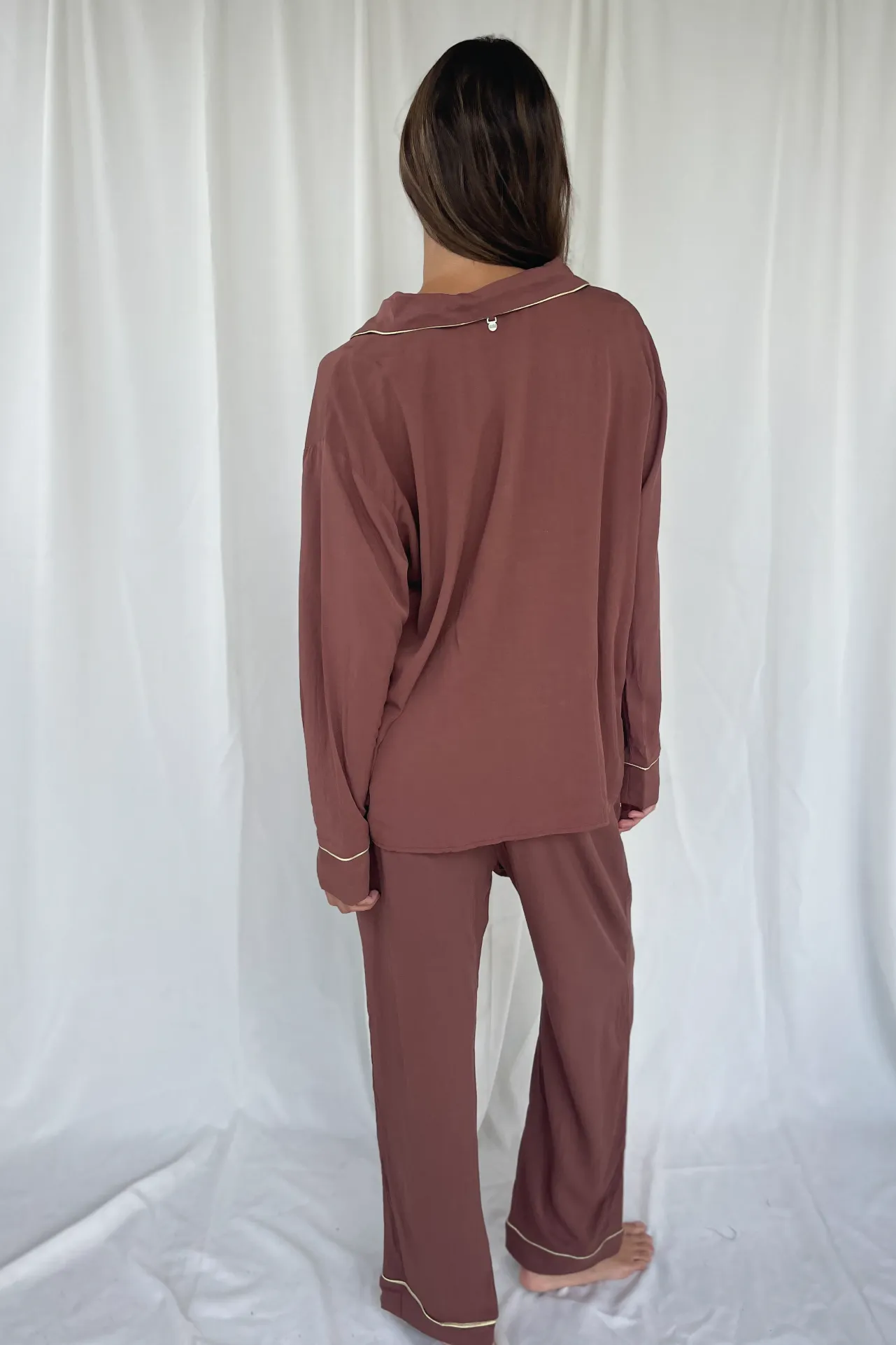 Earth Brown Pijama Shirt sold by Malai Swimwear product image thumbnail 2