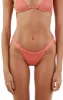 Textured Sparkling Sunset Orange Bold Bottom sold by Malai Swimwear