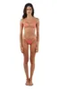 Textured Sparkling Sunset Orange Bold Bottom sold by Malai Swimwear