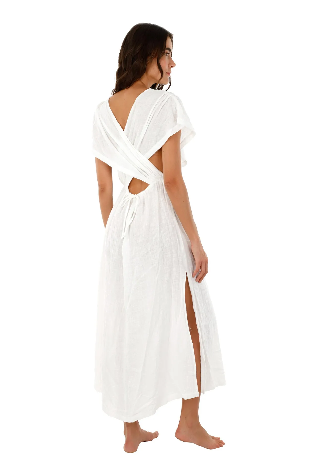 White Nobel Dress sold by Malai Swimwear product image thumbnail 2