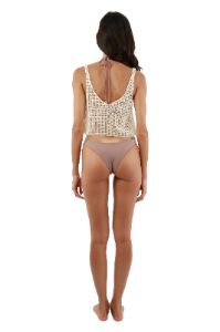 White Krewel Crop Top sold by Malai Swimwear