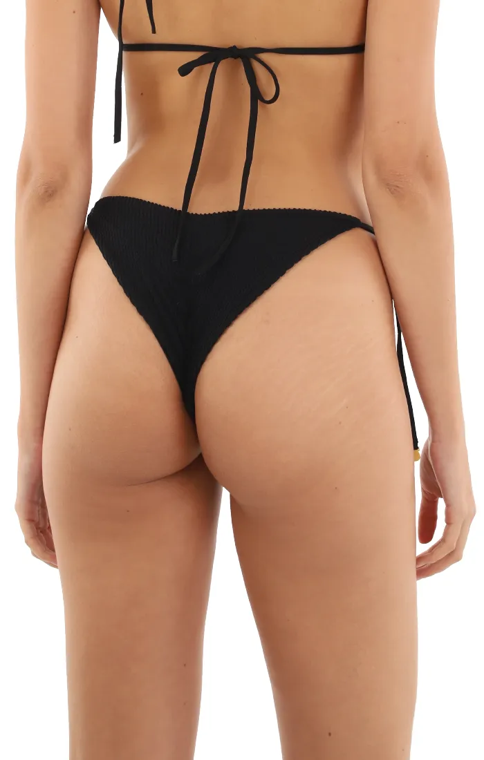 Textured Wave Black Dolly Bottom sold by Malai Swimwear