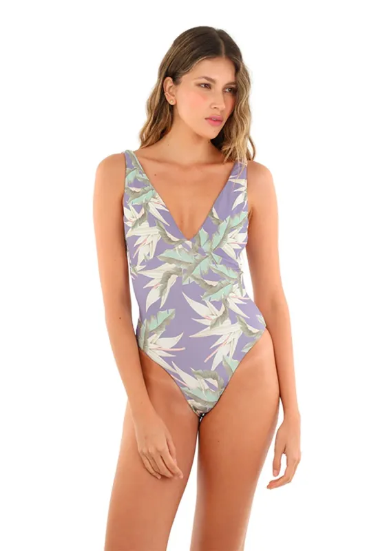 Tropical Periwinkle Misha One Piece sold by Malai Swimwear