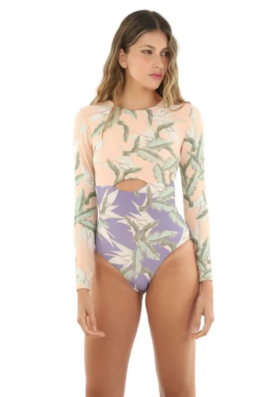 Tropical Periwinkle Amaya One Piece sold by Malai Swimwear