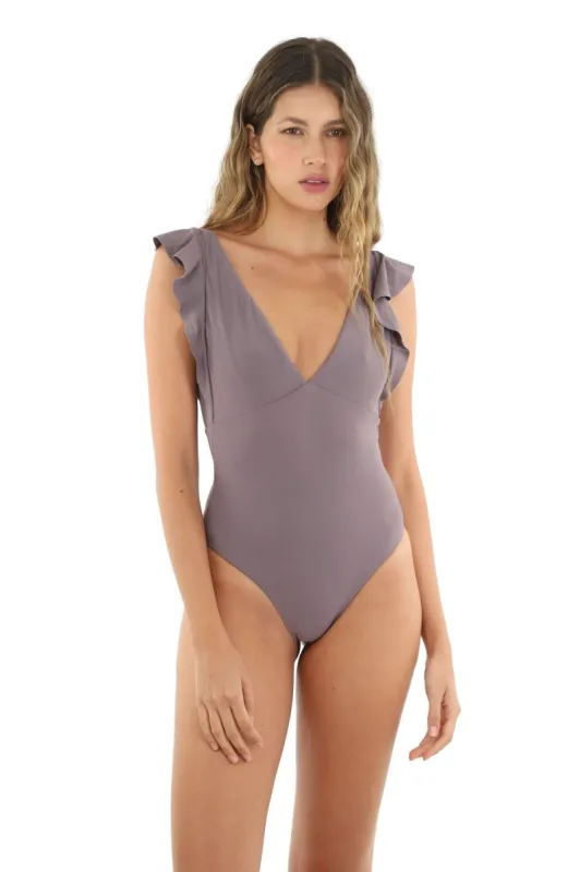 Slate Violet Mushy One Piece sold by Malai Swimwear