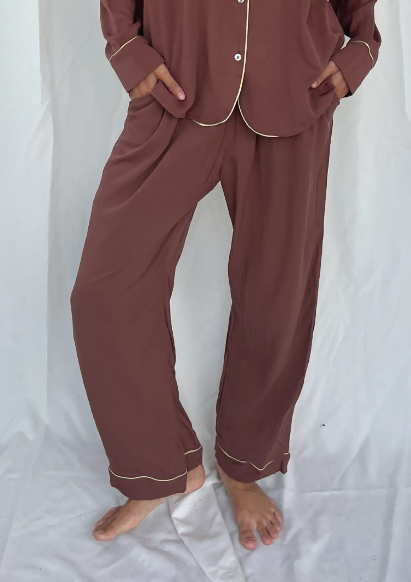 Earth Brown Pijama Pant sold by Malai Swimwear product image thumbnail 3