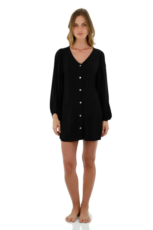 Black Elation Dres sold by Malai Swimwear