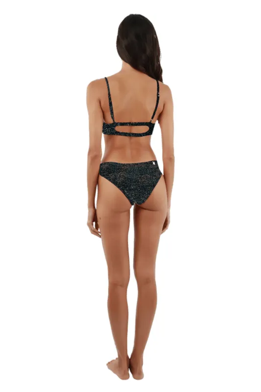 Sparkling Black Neo Paramount Bottom sold by Malai Swimwear
