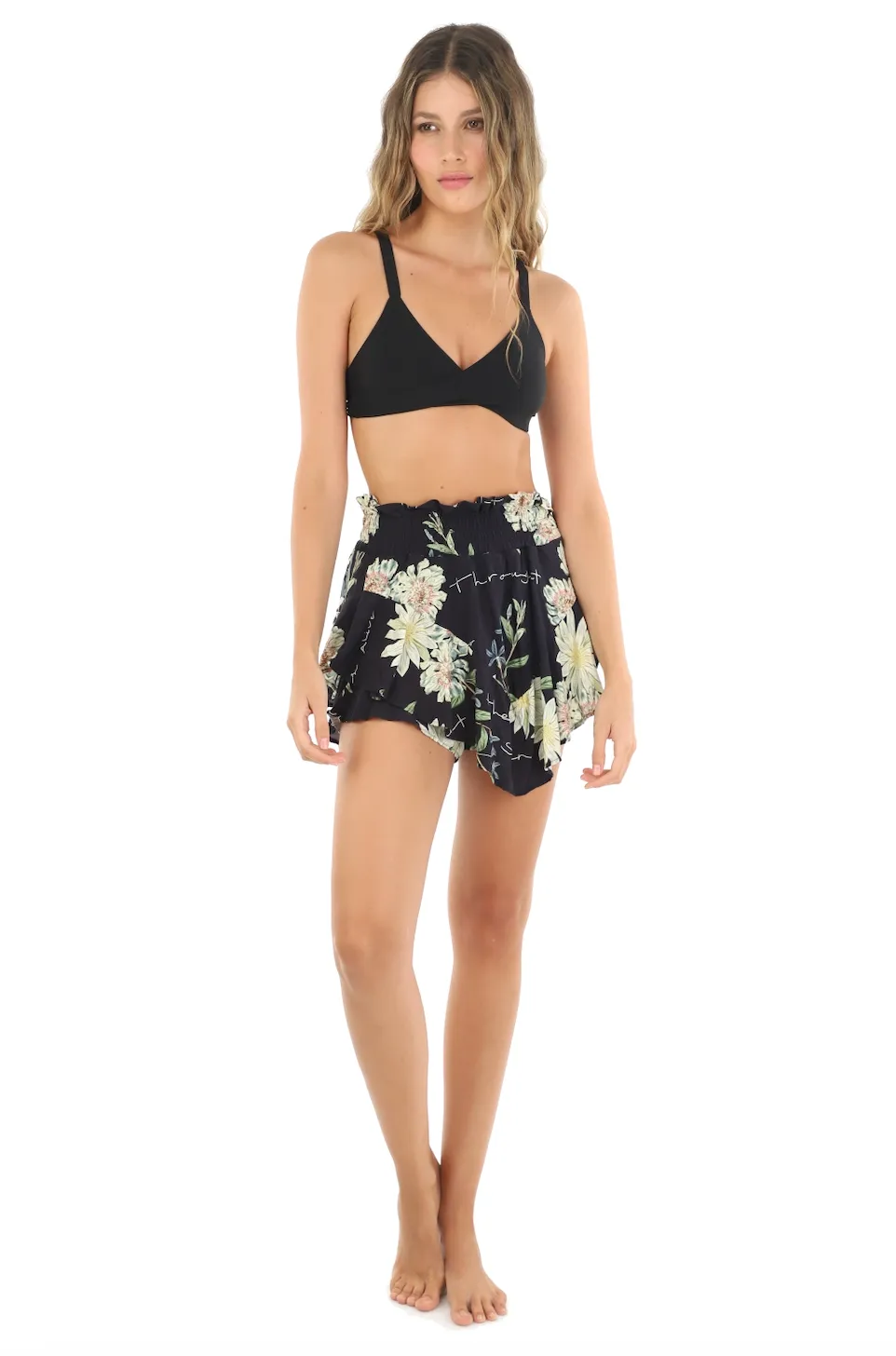Alive Bloom Inch Skort sold by Malai Swimwear