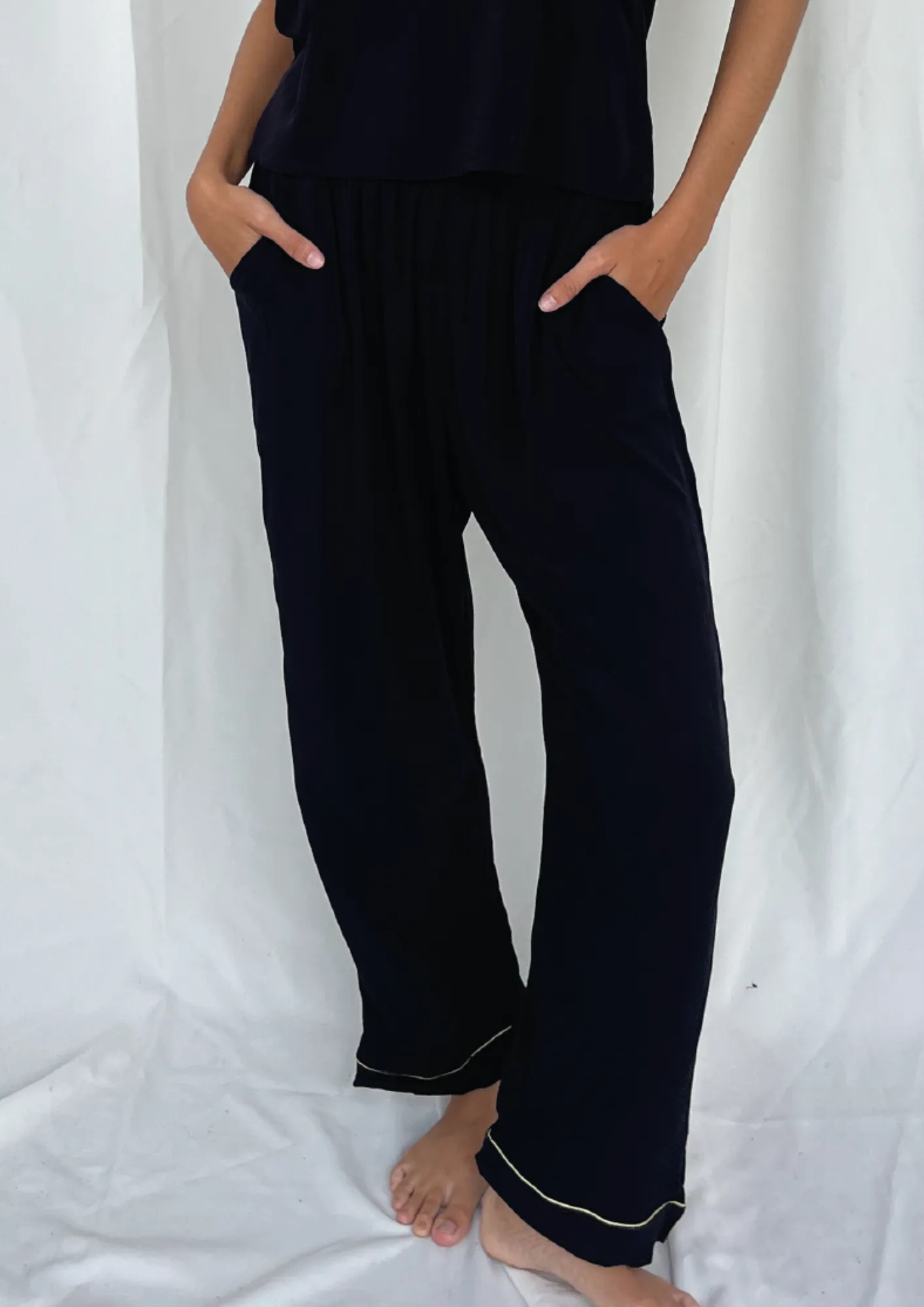 Black Pijama Pant sold by Malai Swimwear