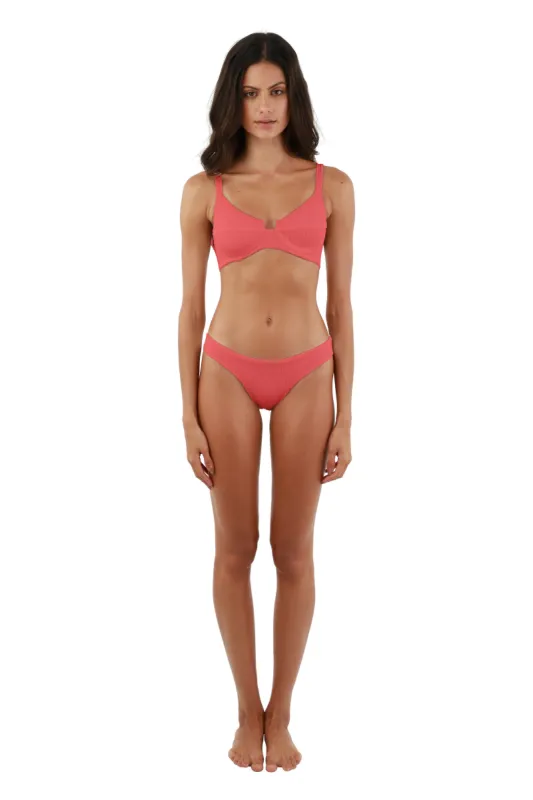 Textured Wave Slow Rose Majestic Top sold by Malai Swimwear