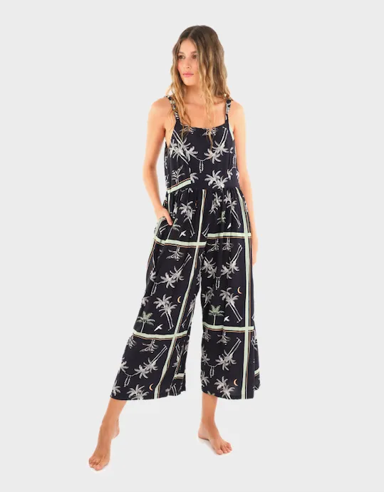Kaleido Palm Zuma Jumpsuite sold by Malai Swimwear