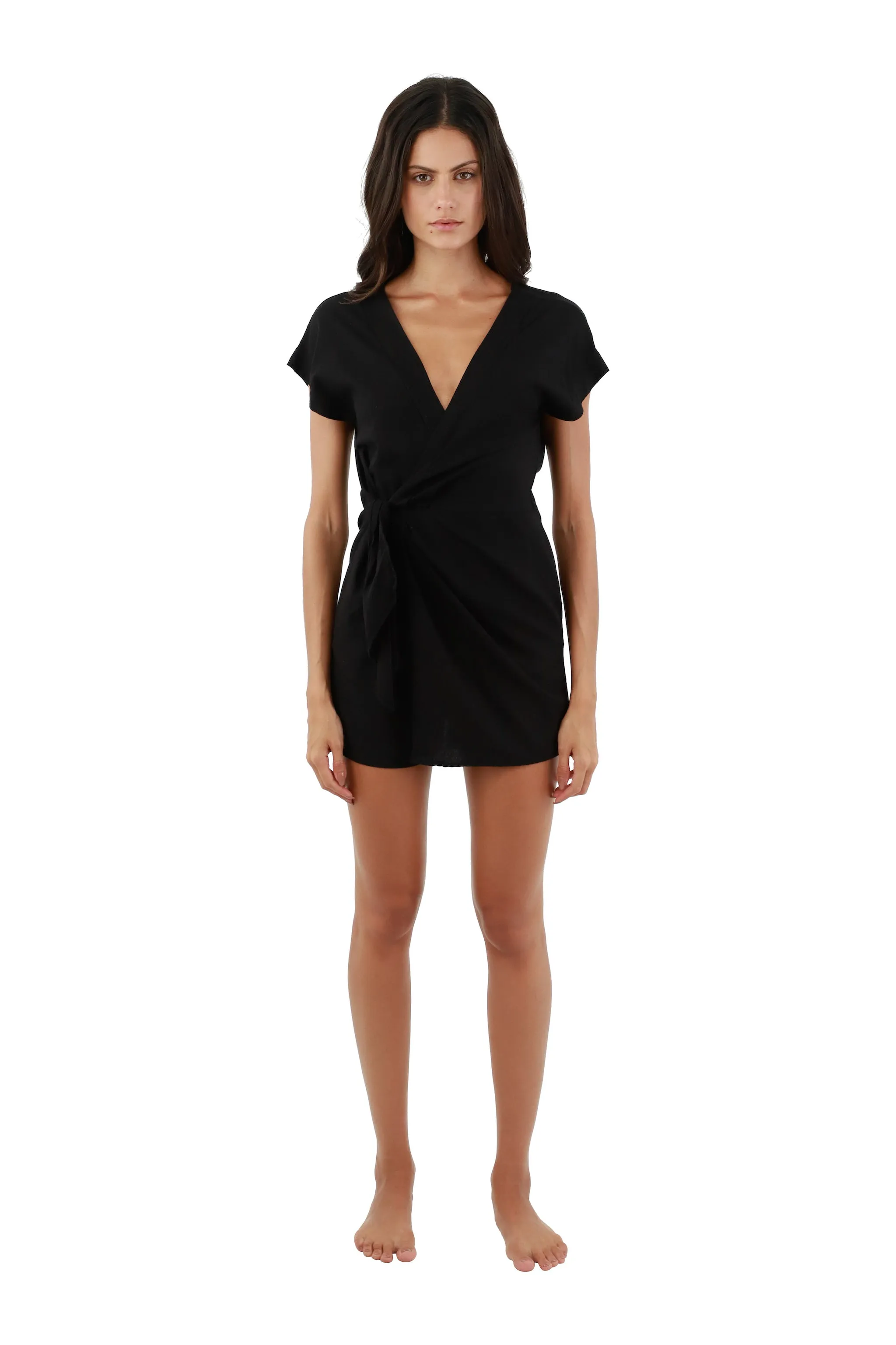 Black Isla Jumpsuit sold by Malai Swimwear