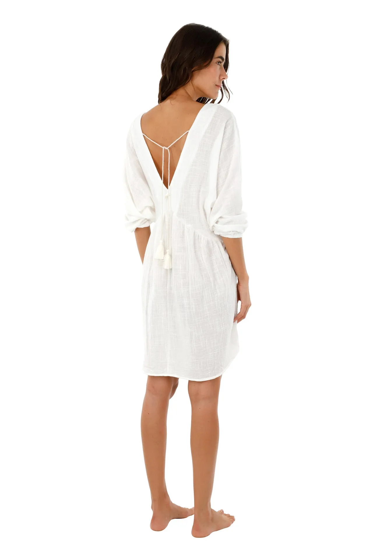 White Calla Dress sold by Malai Swimwear product image thumbnail 2