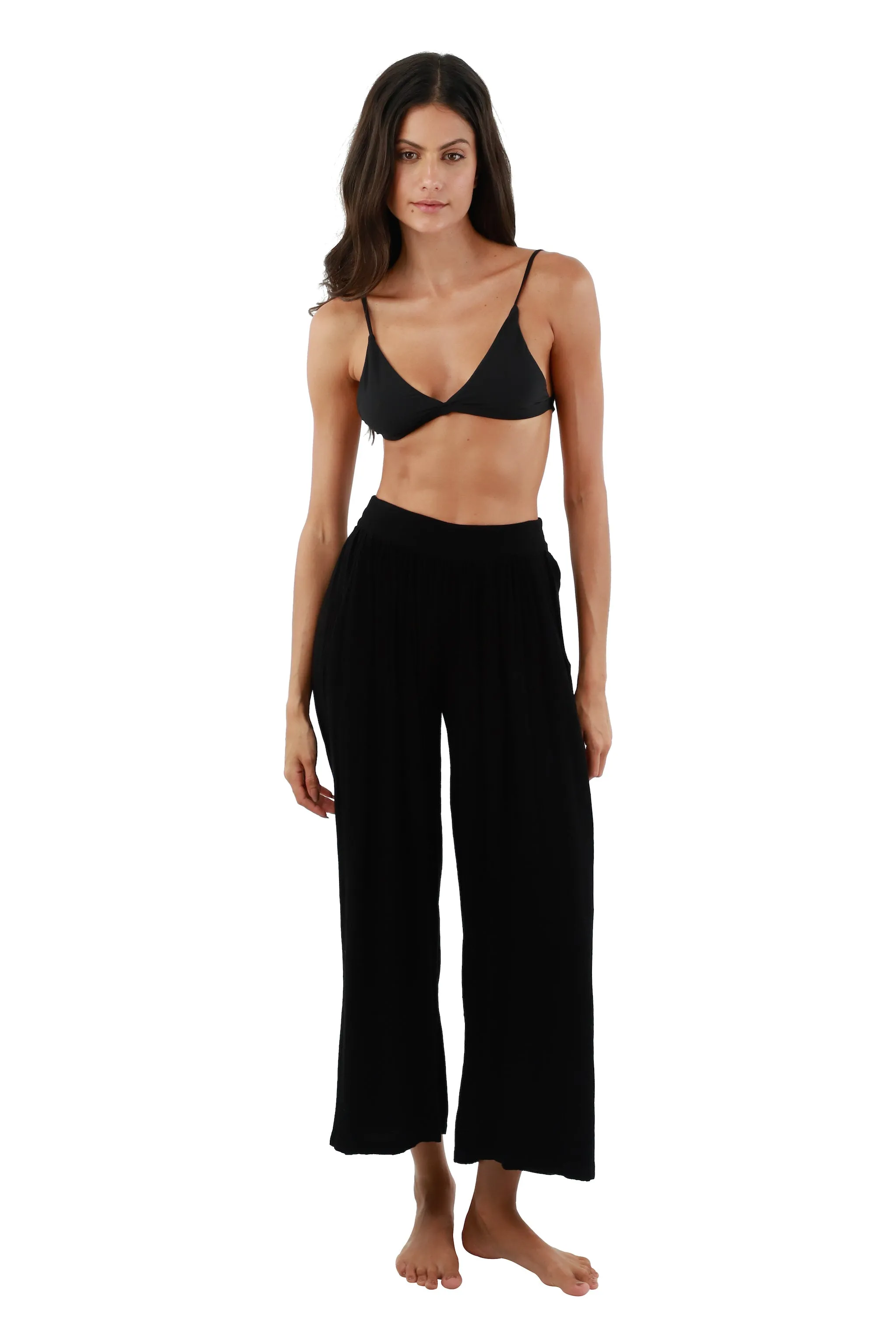 Black Flawless Pant sold by Malai Swimwear