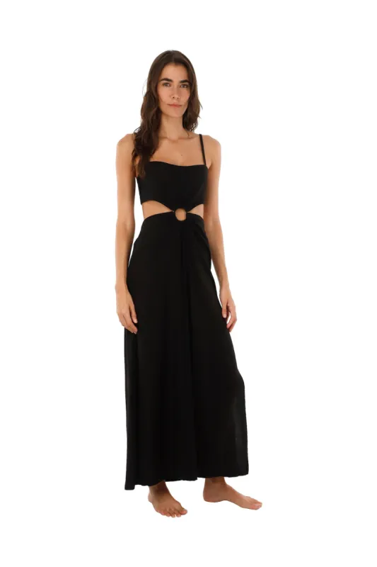 Black Reflex Dress sold by Malai Swimwear