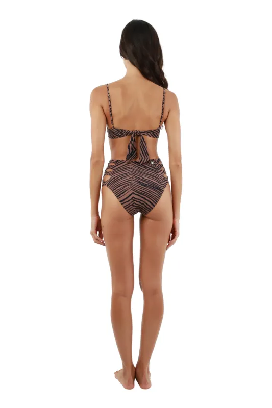 Take Its Slow Lattice Bottom sold by Malai Swimwear