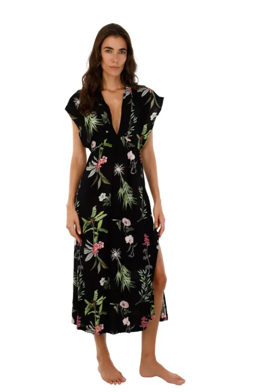 Tropical Hideway Nobel Dress sold by Malai Swimwear