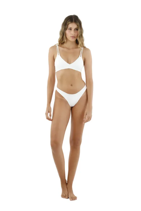 Eco White Dainty Top sold by Malai Swimwear