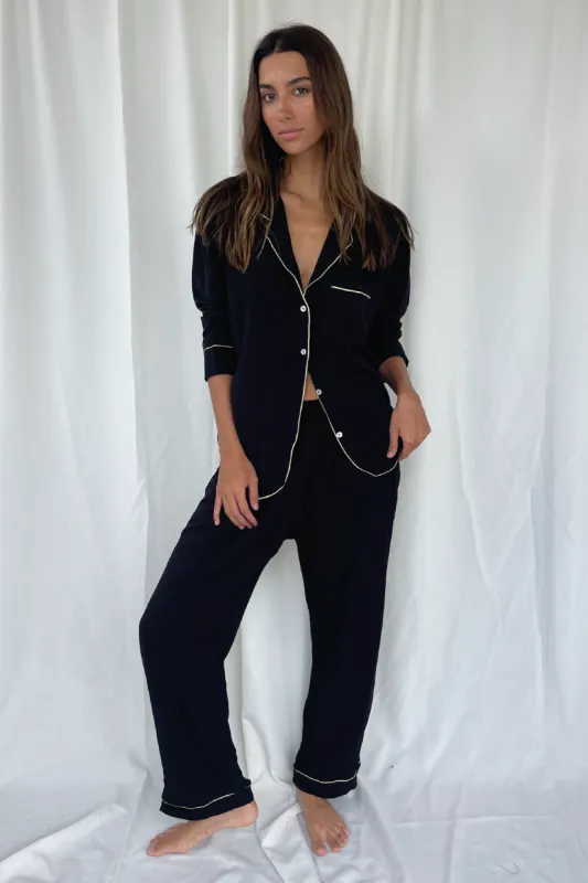 Black Pijama Shirt sold by Malai Swimwear