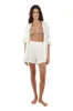 Eco White Leli Short sold by Malai Swimwear