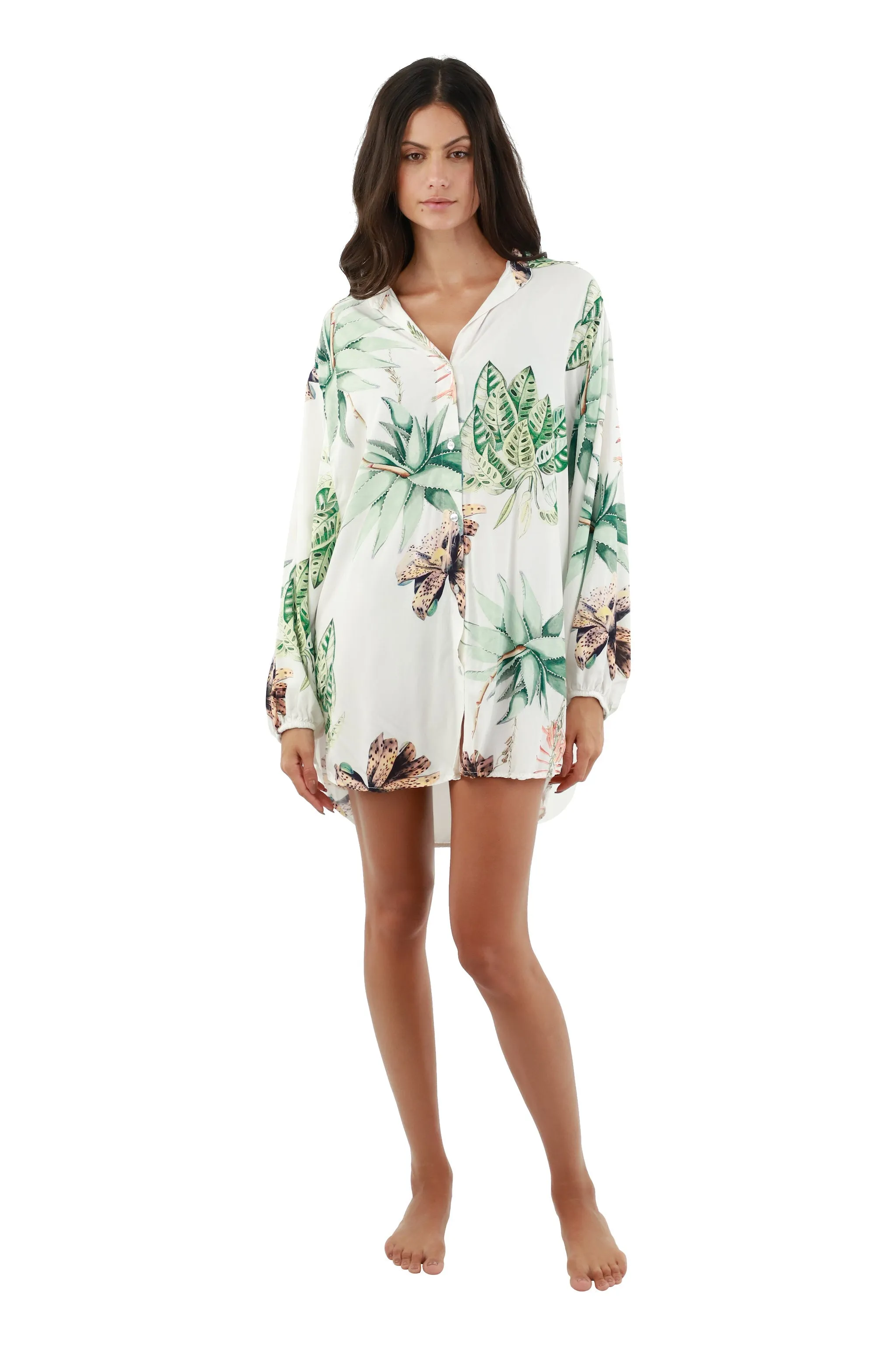 Natural Loose Ends Akumal Shirt sold by Malai Swimwear product image thumbnail 3