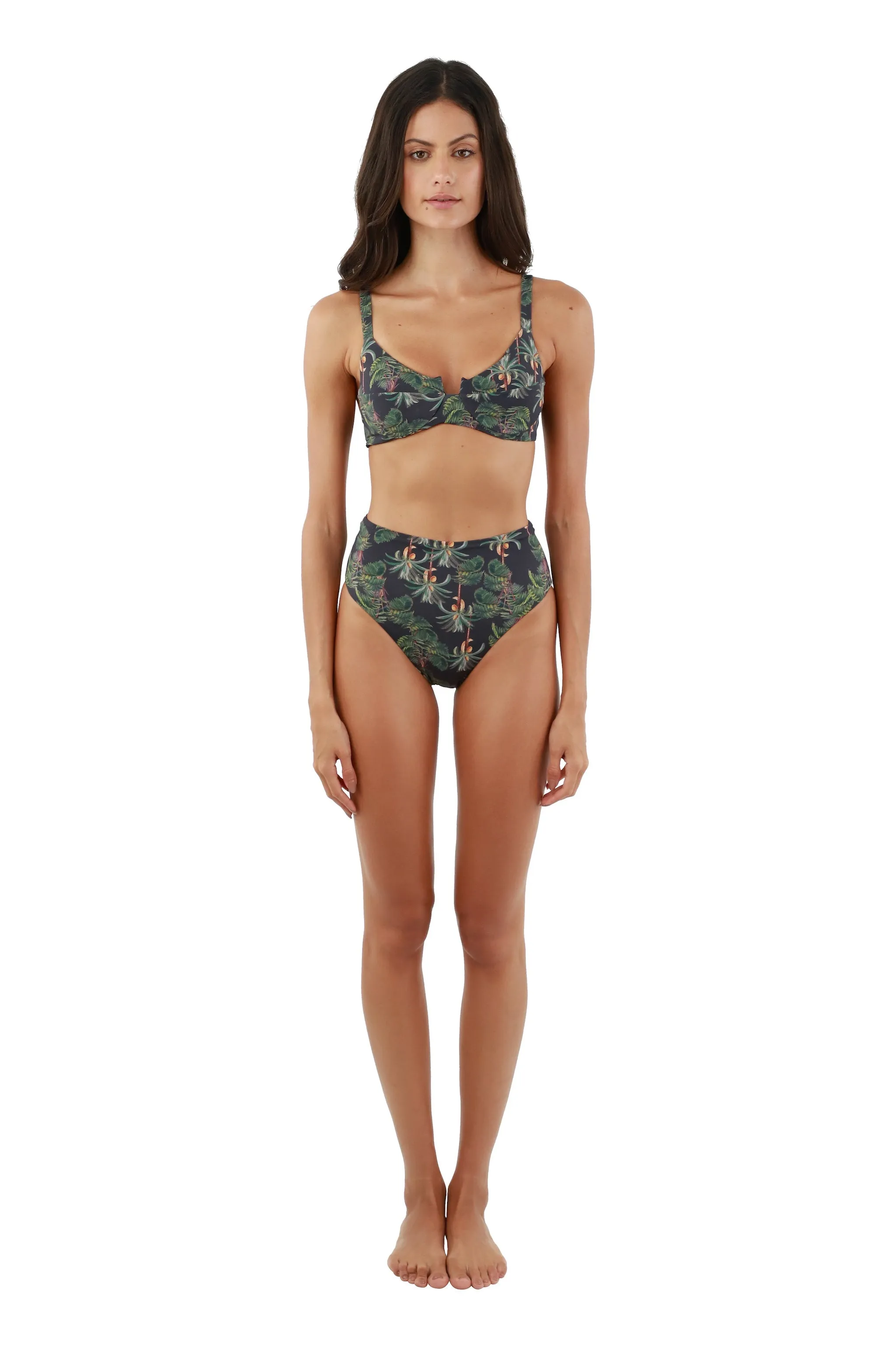 Tropical Palms Moon Bay Bottom sold by Malai Swimwear product image thumbnail 2