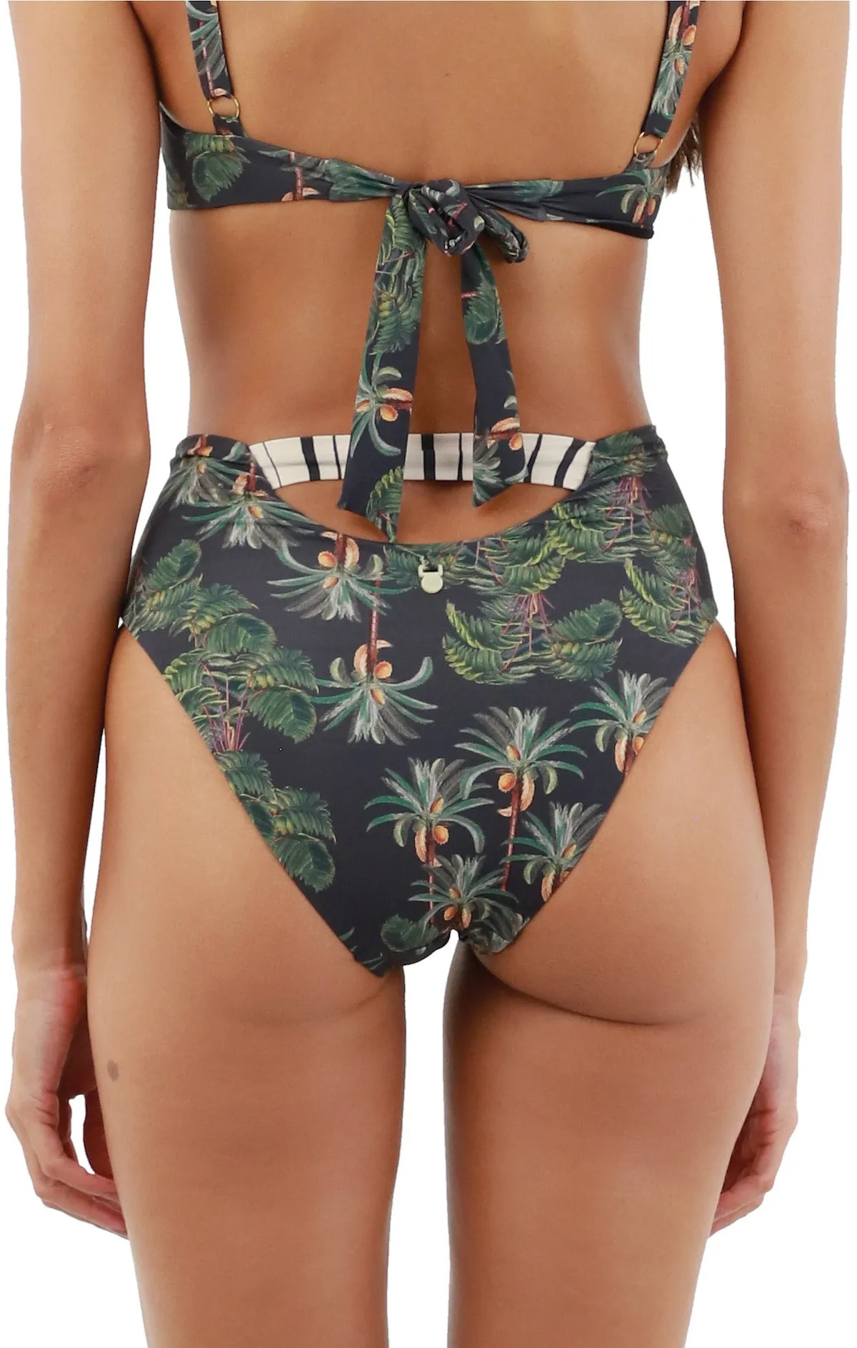 Tropical Palms Moon Bay Bottom sold by Malai Swimwear product image thumbnail 3