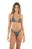 Blue Textured Savage Basal Triangle sold by Malai Swimwear