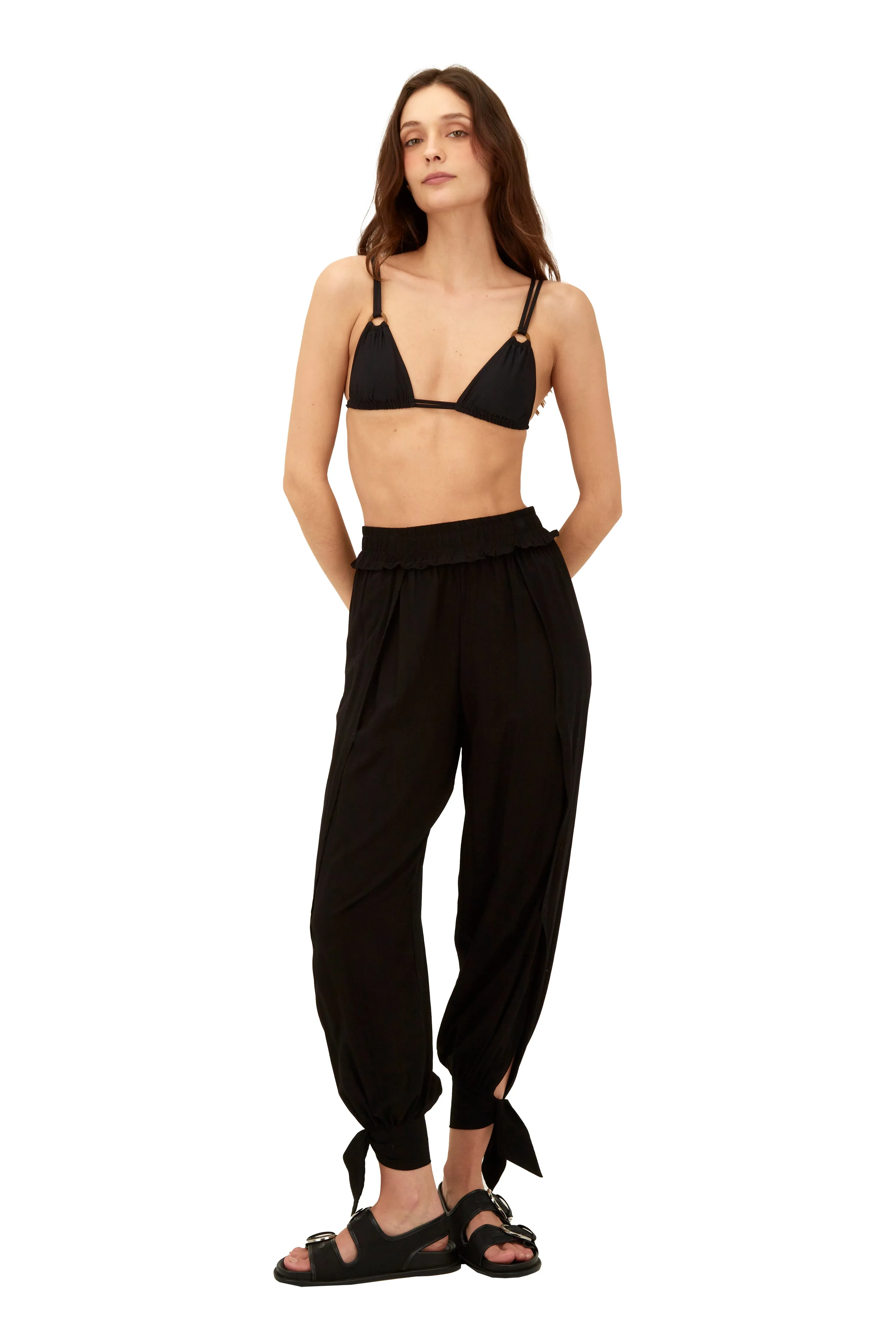Black Homy Pant sold by Malai Swimwear