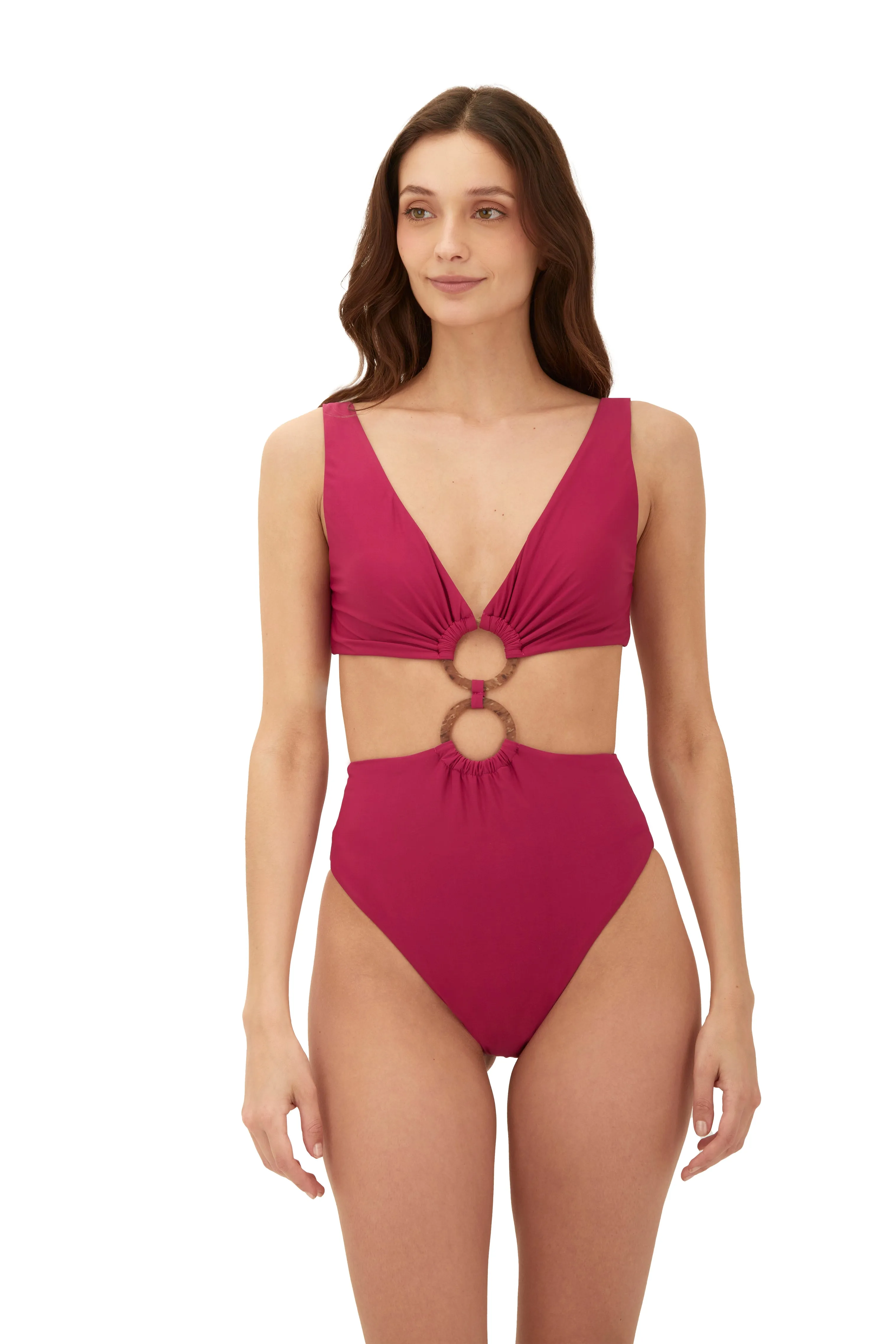 Brisa Raspberry Danza One Piece sold by Malai Swimwear product image thumbnail 2