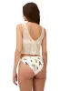 Ivory Malla Palma Krewel Crop Top sold by Malai Swimwear