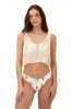 Ivory Malla Palma Krewel Crop Top sold by Malai Swimwear