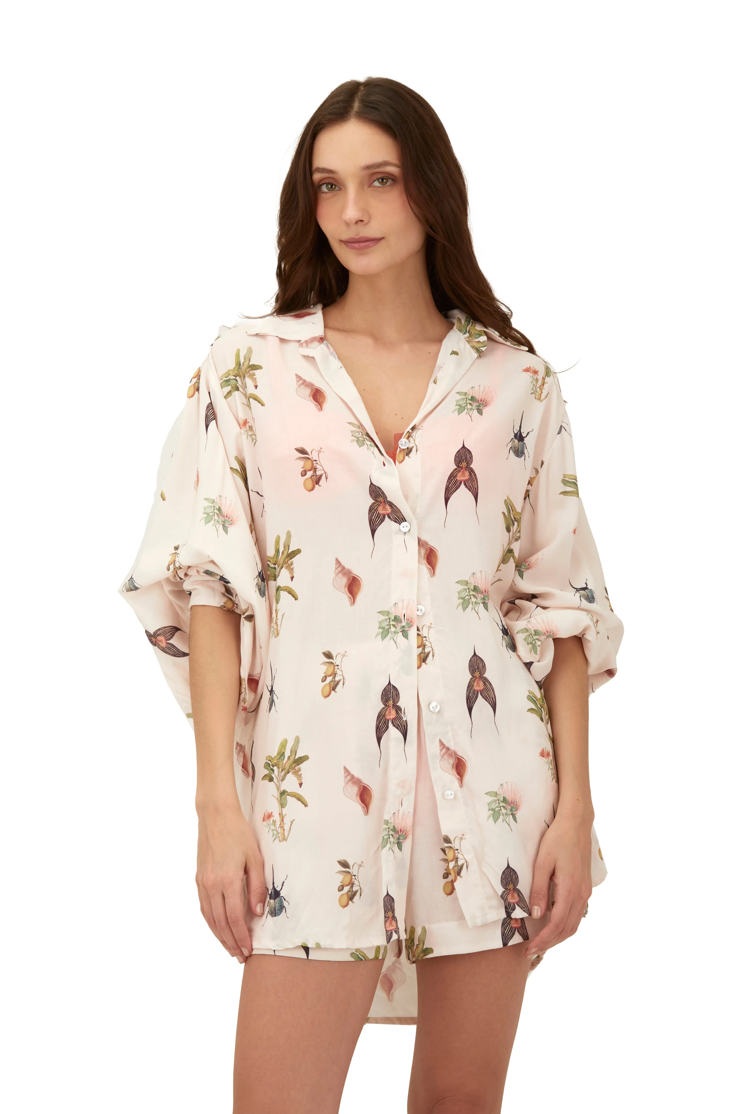 Banana Tree Blush Akumal Breeze Shirt sold by Malai Swimwear