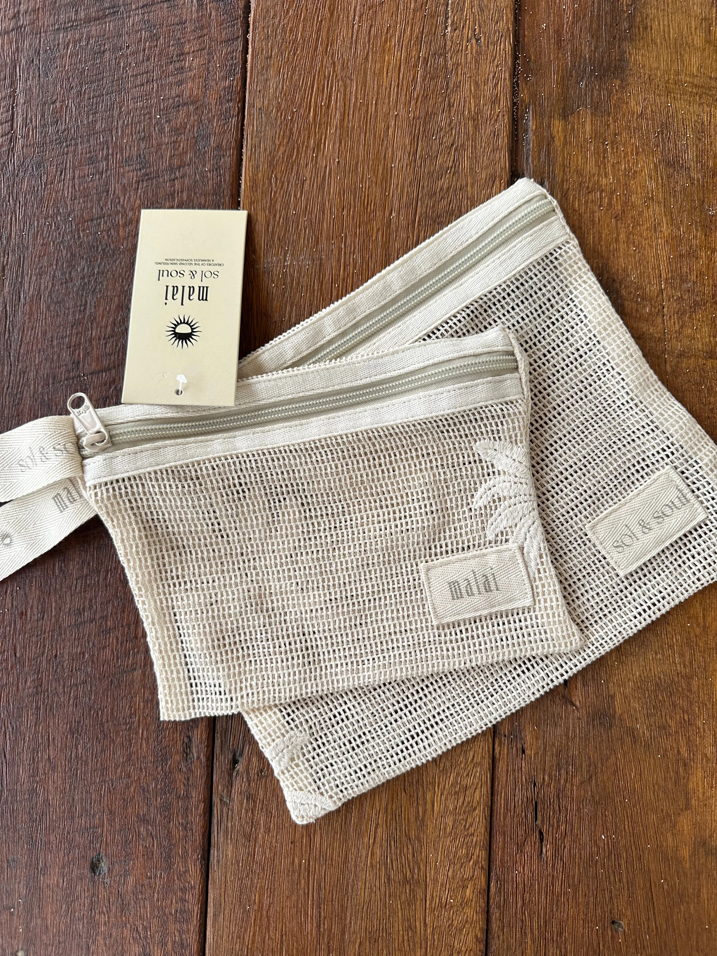 Palm Beauty Bag Set sold by Malai Swimwear