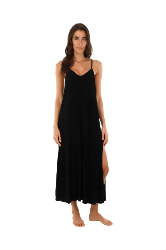 Black Zest Dress sold by Malai Swimwear
