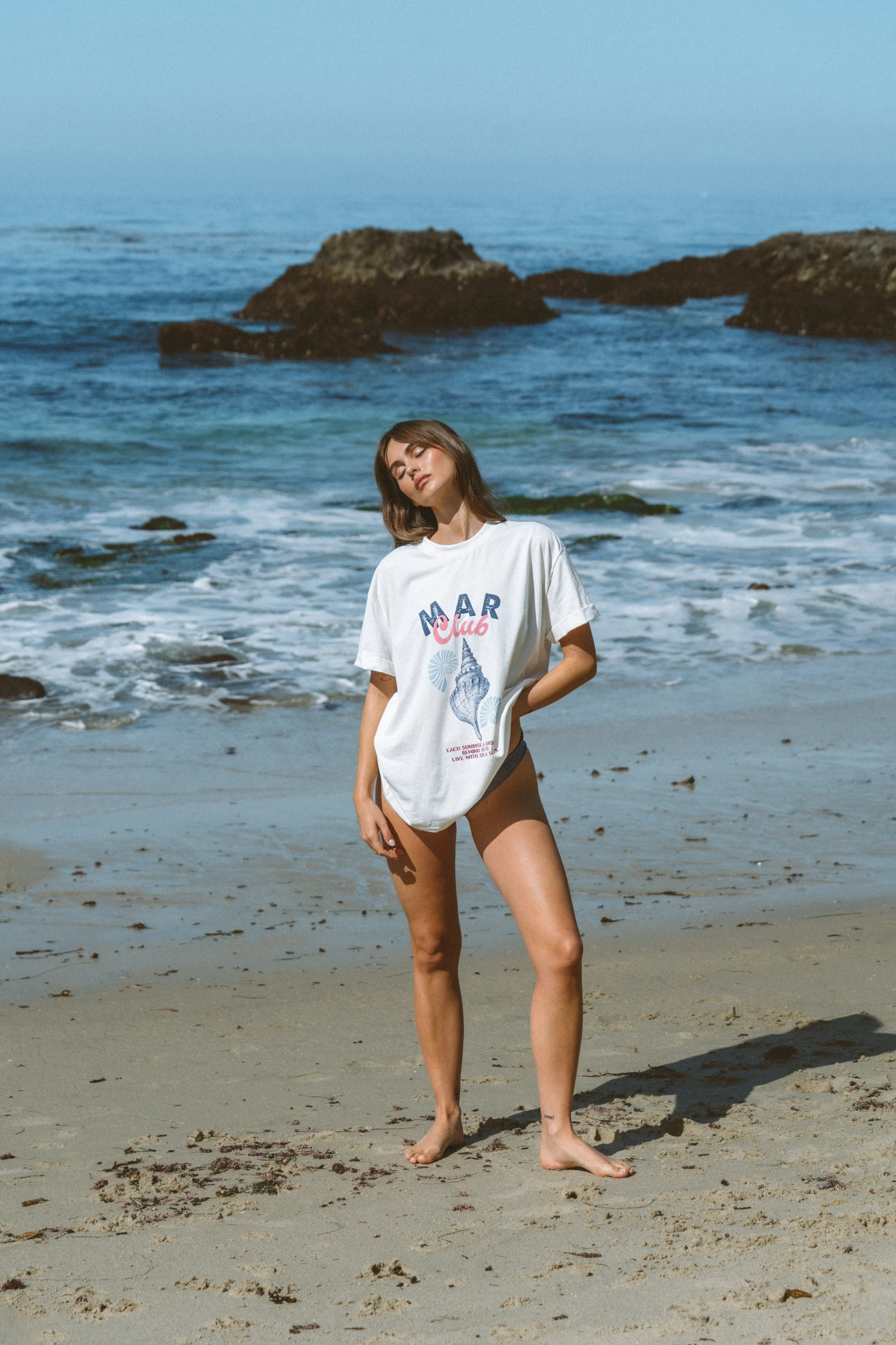 Mar Club Oversize T-Shirt sold by Malai Swimwear