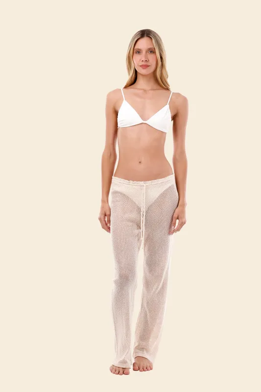 Ivory Malla Ikon Pants sold by Malai Swimwear