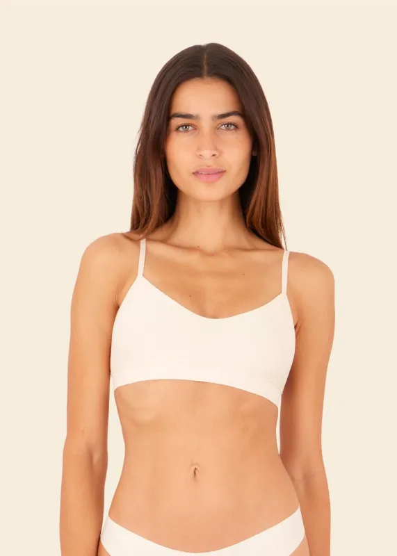 Beige Solar Top sold by Malai Swimwear