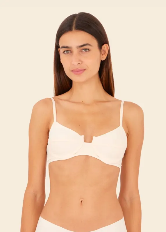 Beige Spark Underwire sold by Malai Swimwear