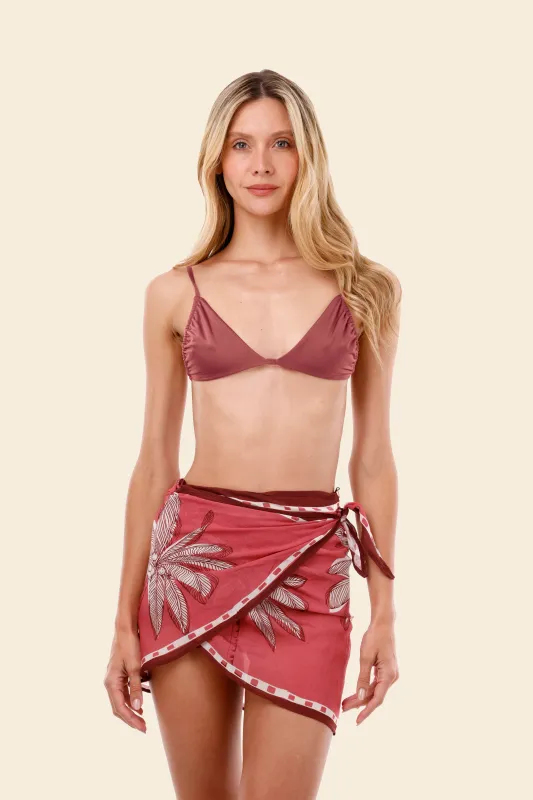 Tropical Wine Rooney Pareo sold by Malai Swimwear
