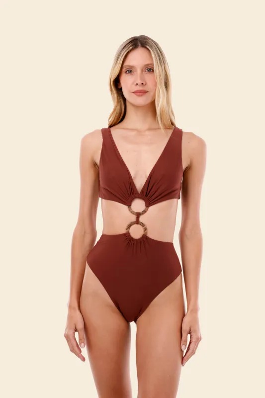 Barn Red Danza One Piece sold by Malai Swimwear