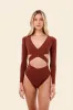 Barn Red Liara One Piece sold by Malai Swimwear