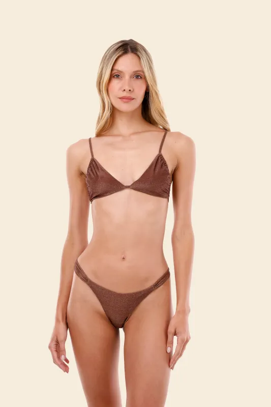 Coffe Season Cleo Triangle Top sold by Malai Swimwear