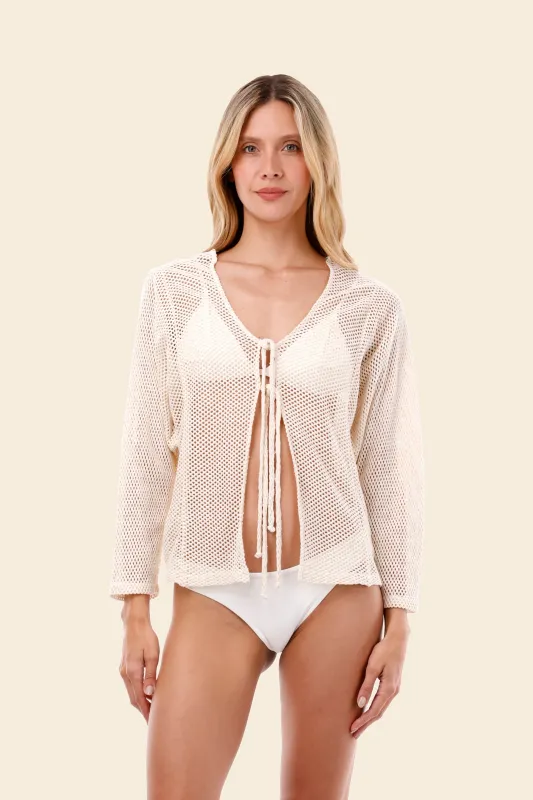 Ivory Malla Ritual Shirt sold by Malai Swimwear