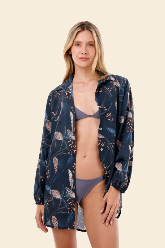 Wild Folliage Akumal Shirt sold by Malai Swimwear