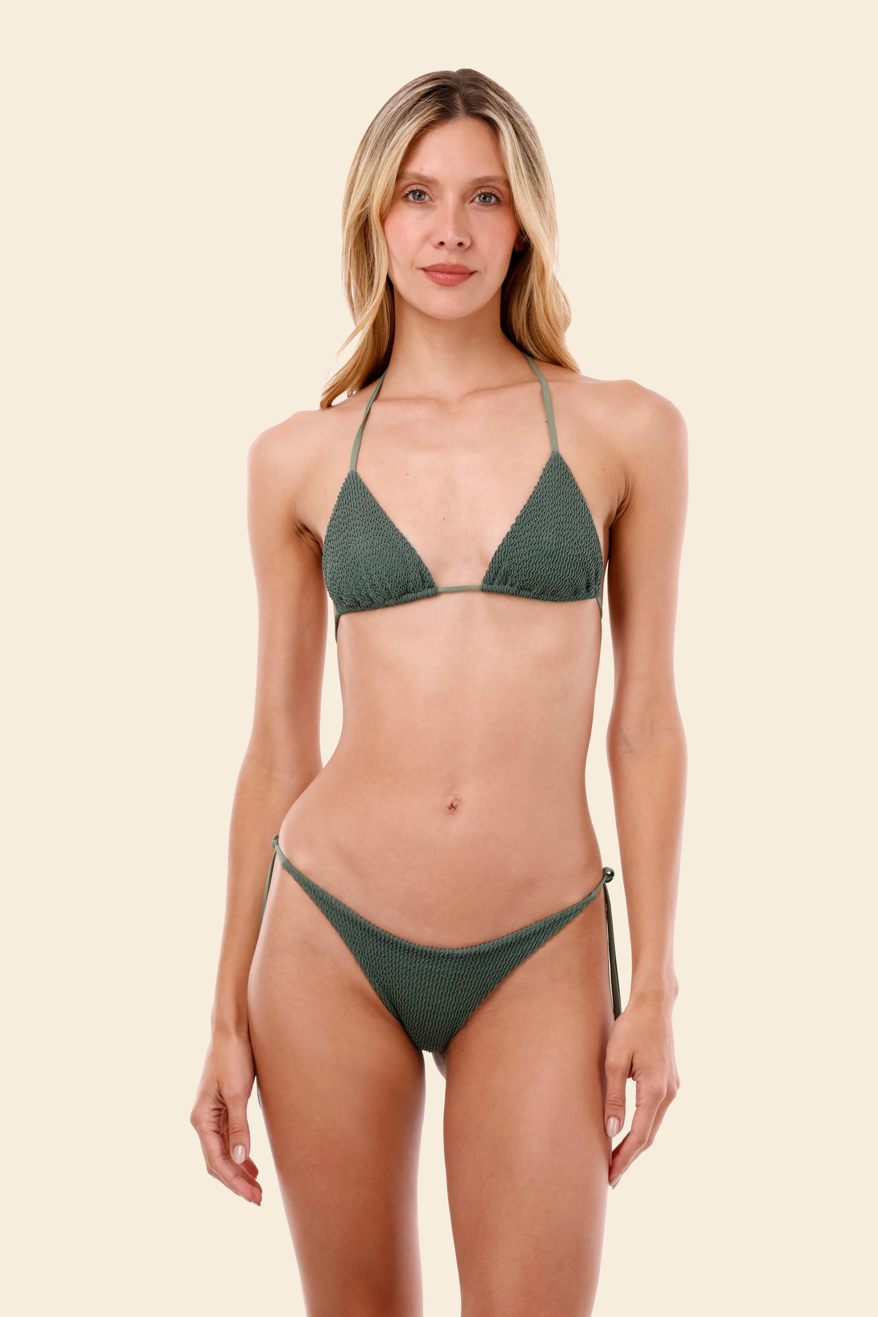 Textured Wave Serenity Green Sky Dolly Bottom sold by Malai Swimwear product image thumbnail 2